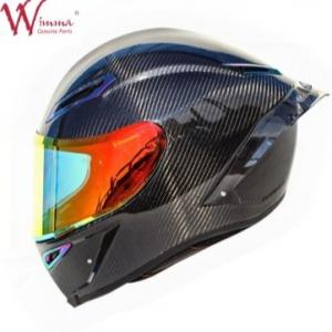 Retro Carbon Fiber Full Face Motorcycle Helmet Excellent Ventilation Comfort And Fit