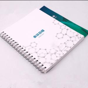 China Varnish Coating Ring Bound Book Printing Custom Color For Promotional supplier
