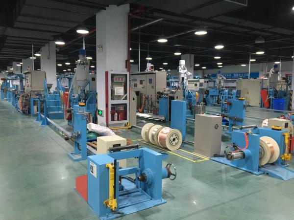 Sky Blue Extrusion Line , electrical wire making machine Max Speed 600M/min