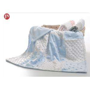 China Wholesale Custom Double Layer Soft Fleece Minky Dot Baby patchwork Blanket supplier