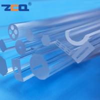 China Double Row Three Holes Quartz Glass Capillaries Optical Fiber Protection Sleeve on sale