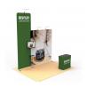 Foldable Trade Show Booth Displays 10x10 Custom Printed Solid Reusable