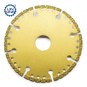 China 1.8mm Steel Core Thickness Vacuum Brazed Diamond Cutting Disc for Metal Stone Aluminum supplier