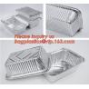 China Takeaway oven safe fast food take out disposable aluminum foil container,compartment round airline food aluminum foil co wholesale