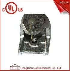 China 3/8 1/2 Malleable Iron Beam Clamp WIth Square Head Screw / NPT Thread Rod Threads on sale 