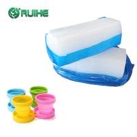 China DBPH Cured HTV Silicone Rubber 10-80 Shore A Hardness Folding Cup on sale