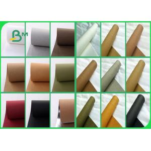 Green Color 0.55mm Customized Soft Washable Kraft Paper For Bag Design