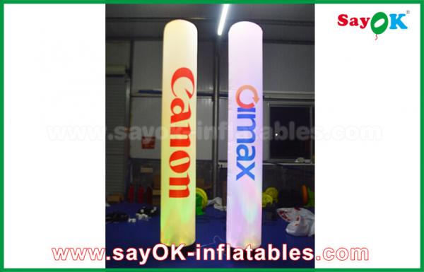 Advertising Inflatable Pillar Column Lighting Decoration With Logo Printing