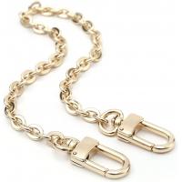 China Smooth Surface Gold Handbag Metal Chain Strap Fashionable Wearproof OEM on sale
