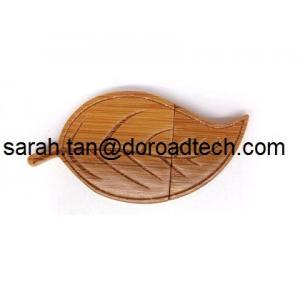 China New Hot Sale Wooden Leaf Shaped USB Pen Drives supplier