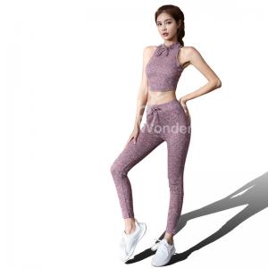 China Breathable Knitted Yoga High Waist Sport Leggings For Sports Fashion Yoga Wear supplier