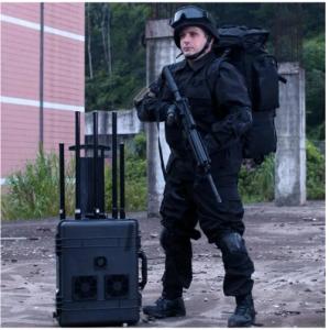 China Portable Backpack Manpack Jammer Anti UAS UAV WiFi GPS Remote Control supplier