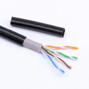 China Lan Cable 4 Pair UTP Cat5e Cable High Speed Double PE Outdoor Color Customized supplier