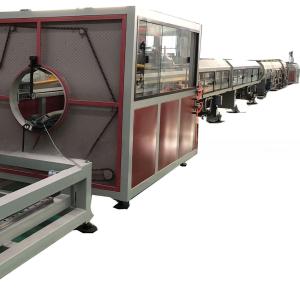 China Máquina de extrusão de tubos de HDPE transformados em plástico PE com estrutura de montagem de tipo separado wholesale