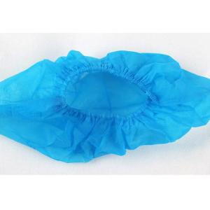 Non Woven Blue Shoe Covers Disposable Anti Skid Soft Eco Friendly