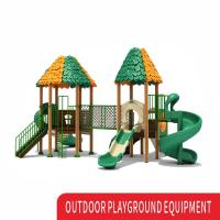 China Plastic Amusement Park School Game Playhouses Playsets Children Slide With Swing Set on sale