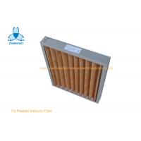 China F5 Aluminum Frame Pleated Pre Air Filter / Coarse Filter For Hospital Air Conditioning on sale