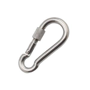 China Precision Casting Technology Quick Link Spring Snap Hook With Screw Lock Plain Finish supplier