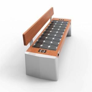 China Bright Smart Solar Powered Benches Outdoor Garden With Back 1800*450*450mm supplier