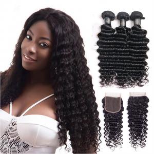 30 Inch Deep Wave Peruvian Hair / 100 Remy Human Hair Weave Shedding - Free