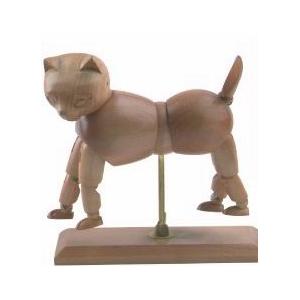 China Vivid Craft Artist Wooden Manikin Dog / Cat Mannequin Good Design supplier