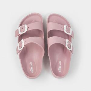 China PVC Women'S Casual Slide Sandals , 36EU Double Buckle Sandals Womens on sale 