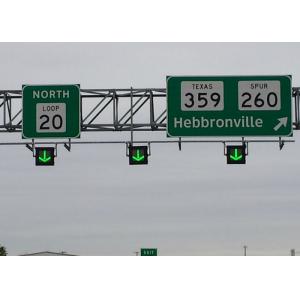 Gantry Mounted Electronic Road Signs , Center Lane Sign With Viewing Angel