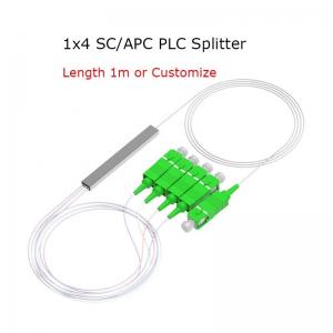 1x4 PLC Fiber Splitter Mini Module 900um SC/APC Singlemode