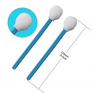 China 125mm Total Length Disposable Foam Tip Swabs With No Fibers TX708 supplier