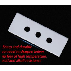Three Hole Ultra Thin Zirconia Ceramic Blades For Film Tape Slitting