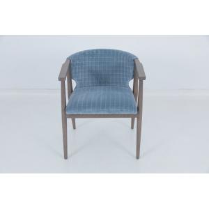 Vintage Hospitality Dining Chairs Oak Blue Arm Chair