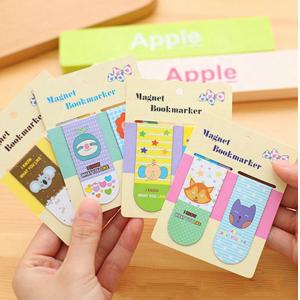 China Personalized Cute Animal Magnetic Page Clips Bookmarks For Books Reading supplier