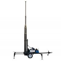 China 21m trailer mast tower system/pneumatic telescopic mast/ mobile trailer system/ for sale
