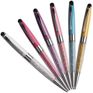Hot Sale Charming Design Metal Crystal Ball Pen with stylus