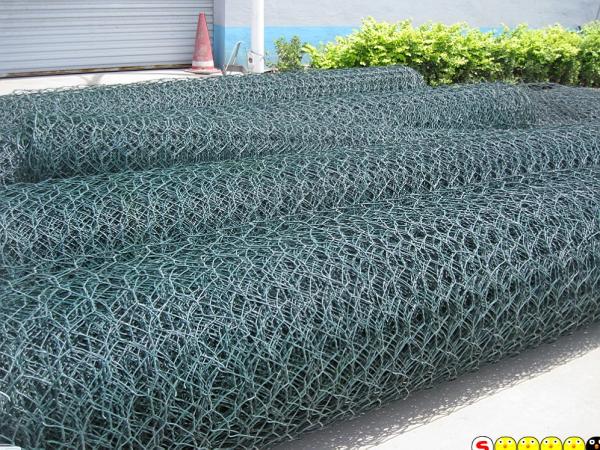 Prevención de la caja de Gabion de la malla de alambre del PVC Coate de la roca que rompe el agua y el suelo