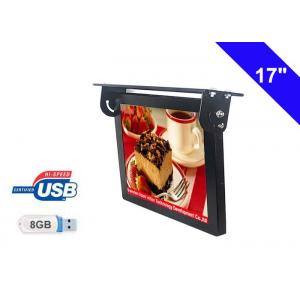 17 Inch LCD Display Bus TV Monitors DC 6V - 36V USB Ad Content Update