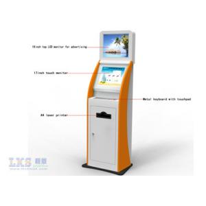 Metal Keyboard With Trackball or Touchpad Photo Printing Kiosk LCD Monitor For Advertising