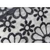 Embroidered Dying Lace Fabric Floral Lace Organza Polyester Fabric For Dresses