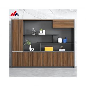 25mm Thickness Wooden Office Storage Cabinet for File Display Bookshelf Background