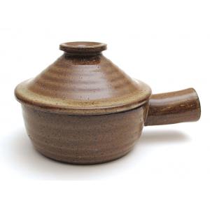 Brown Ceramic Small Kitchen Tools , Hand Made Microwave Stone Cookware