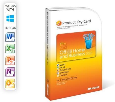 One User Office Home And Business 2010 License , Ms Office 2010 Product Key PKC