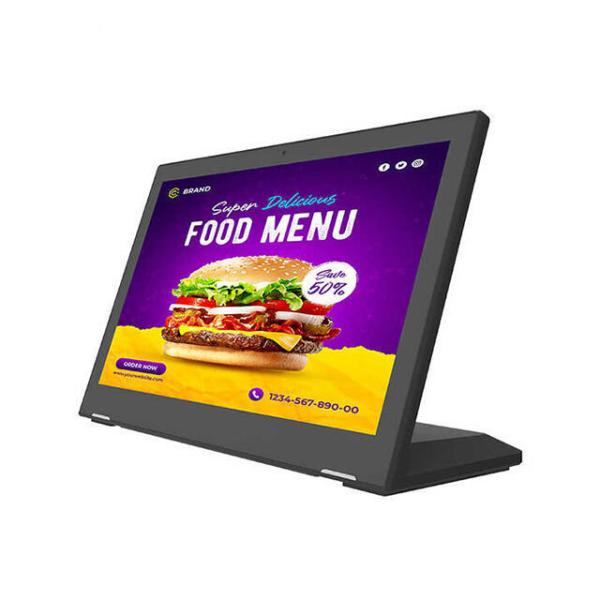 Self-Service RK3566 Processor Tablet for Restaurant Ordering 13.3-Inch POE NFC RGB LED Light Bar 5MP Camera Android 11