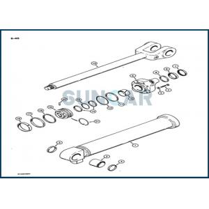 G110524 Lift Cylinder Seal Repair Kit For CASE Heavy Equipment 621 721