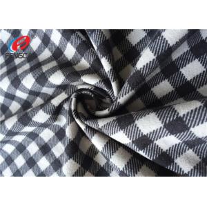 Warp Knitted Imitation Cotton Fabric Polyester Tricot Knit Fabric For Garment