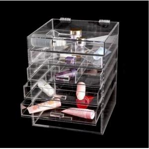 China Makeup Cosmetic Organizer Acrylic Versatile Storage Container 4 Case Drawer supplier