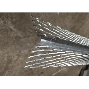 China 2.7m Length Plaster Angle Bead With 5cm Diamond Mesh Wings 0.35mm Thickness supplier