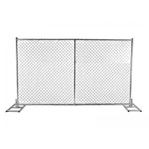 6ft × 12ft Chain Link Temporary Fence Panel Garden Galvanized