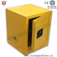 China Fire Resistant Yellow Chemical Storage Cabinet , Flame Proof Cabinets Dangerous liquid storage on sale