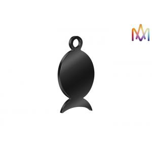 Plated SS Black Fish Shaped Pendant OEM ODM Supported