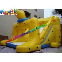China Water Proof Inflatable Dry Slide Yellow Funny Dog Slide For Children on sale